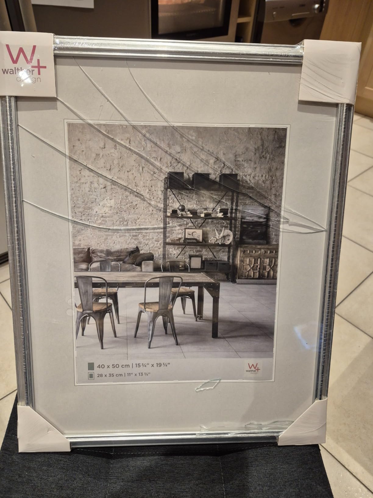 walther design Lounge JA130D cadre photo 21x30 cm acier