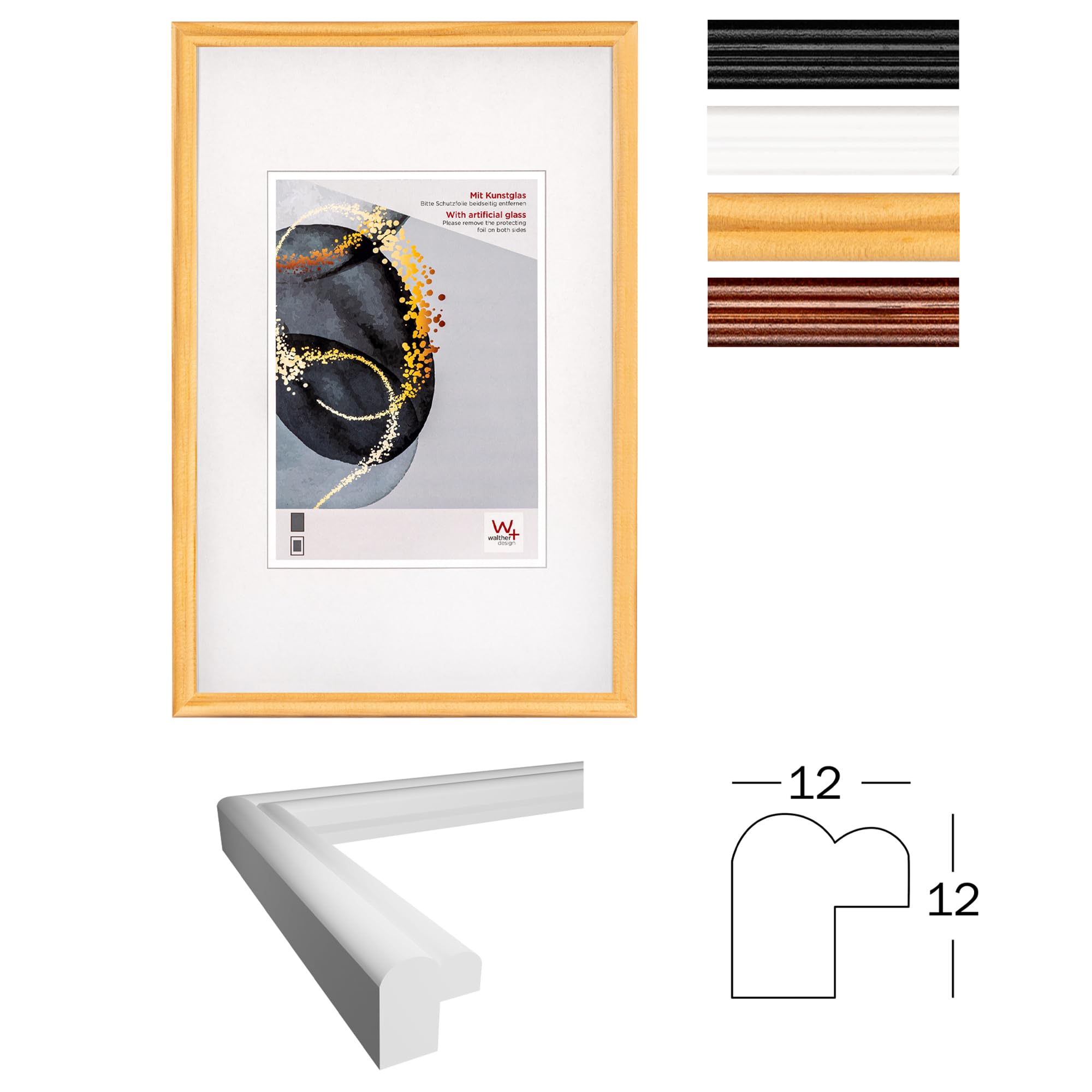 walther design Select HSX030W cadre photo bois blanc 20x30 cm
