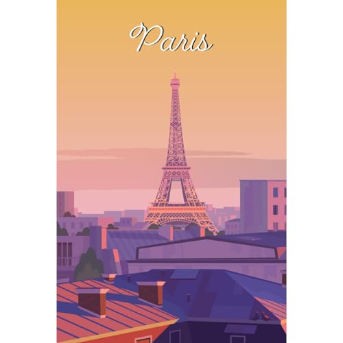 Ceanothe Art nos régions Tour Eiffel Paris tableau toile 30x45 cm