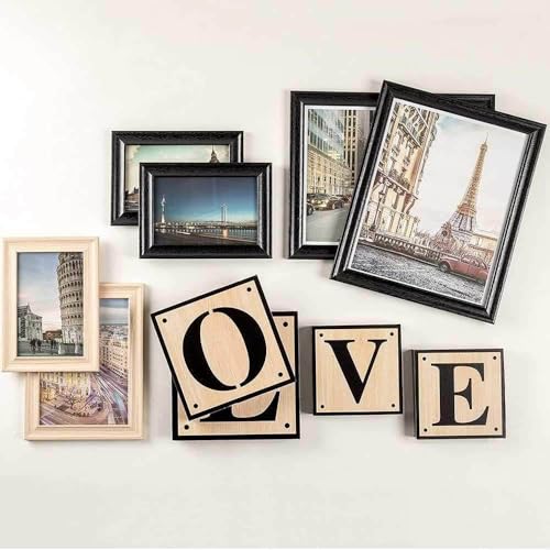 walther design Love décoration murale noir lot 10 cadres