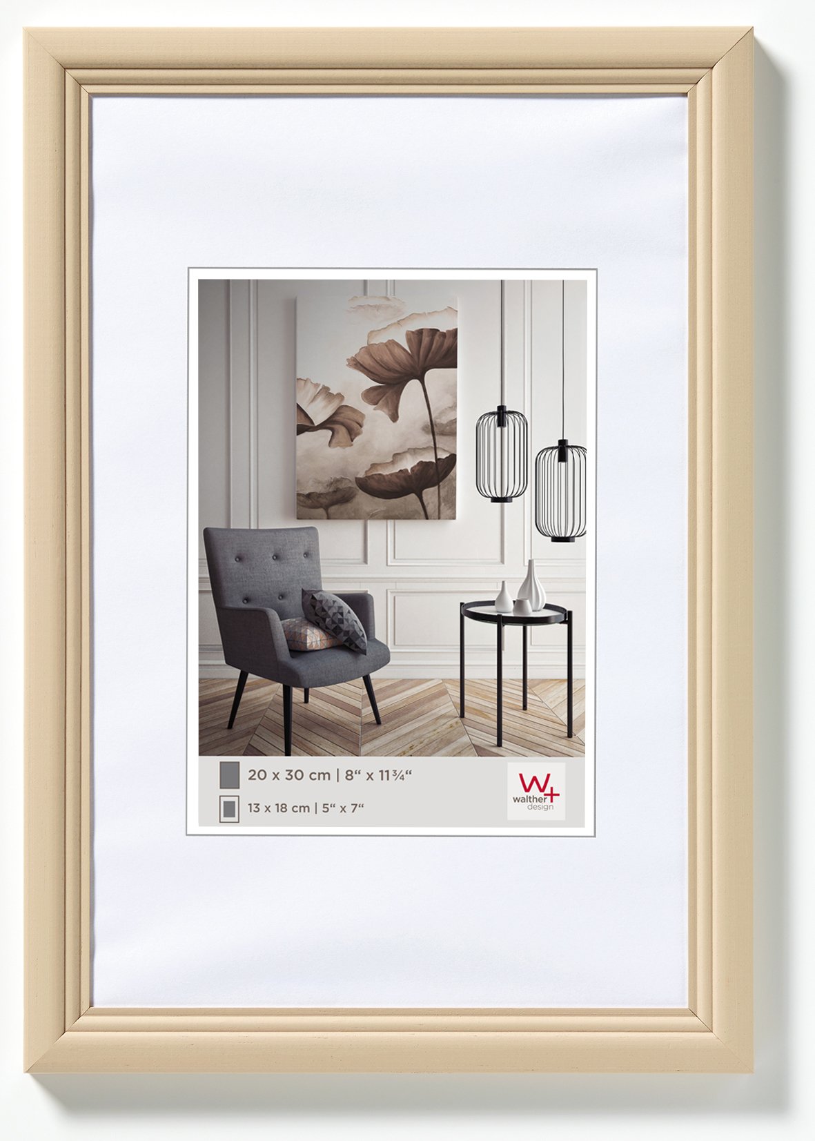 walther design Living cadre bois noisette 18x24 cm HY824P