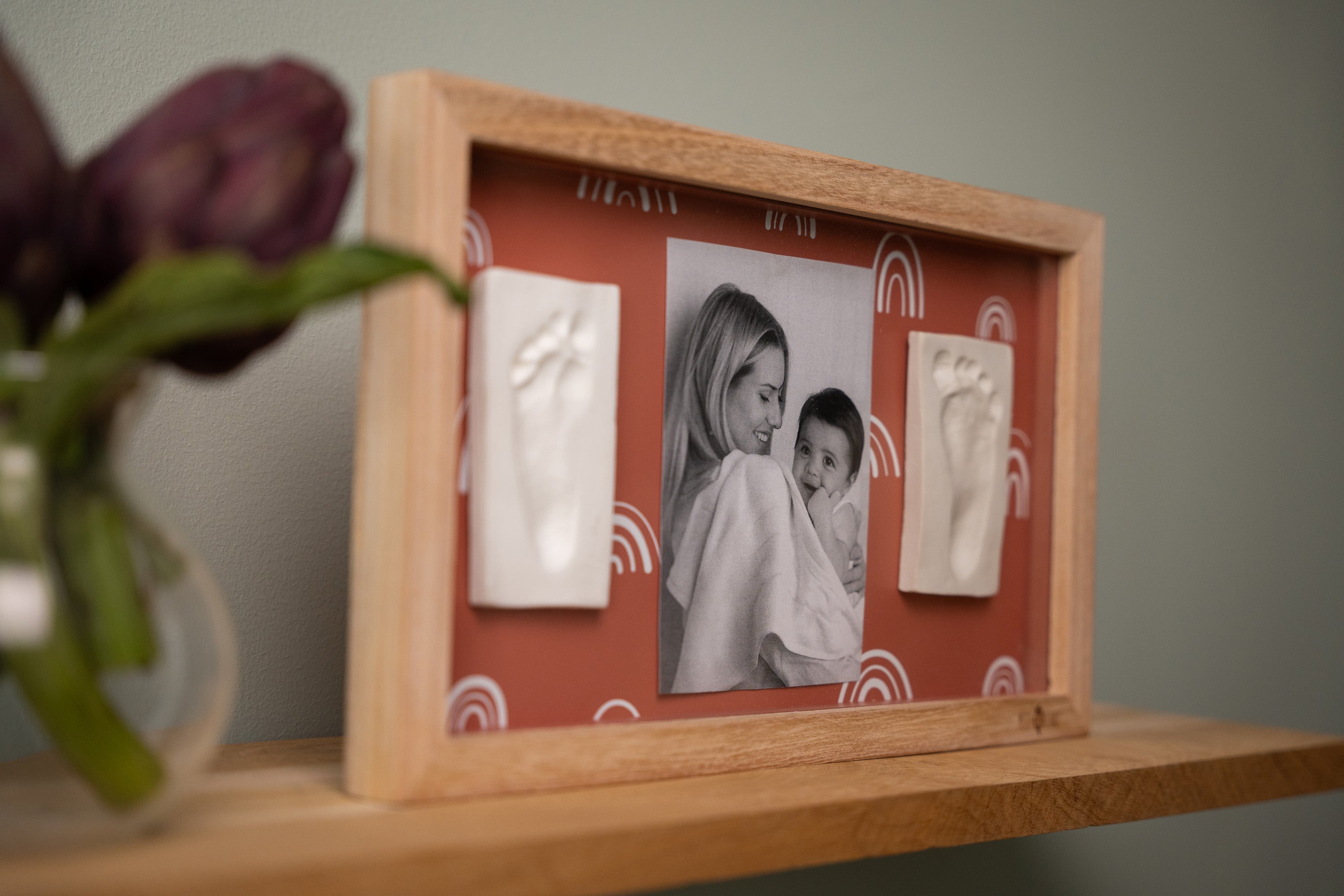 Petit Artichaut Rainbow Terracotta cadre 2 empreintes