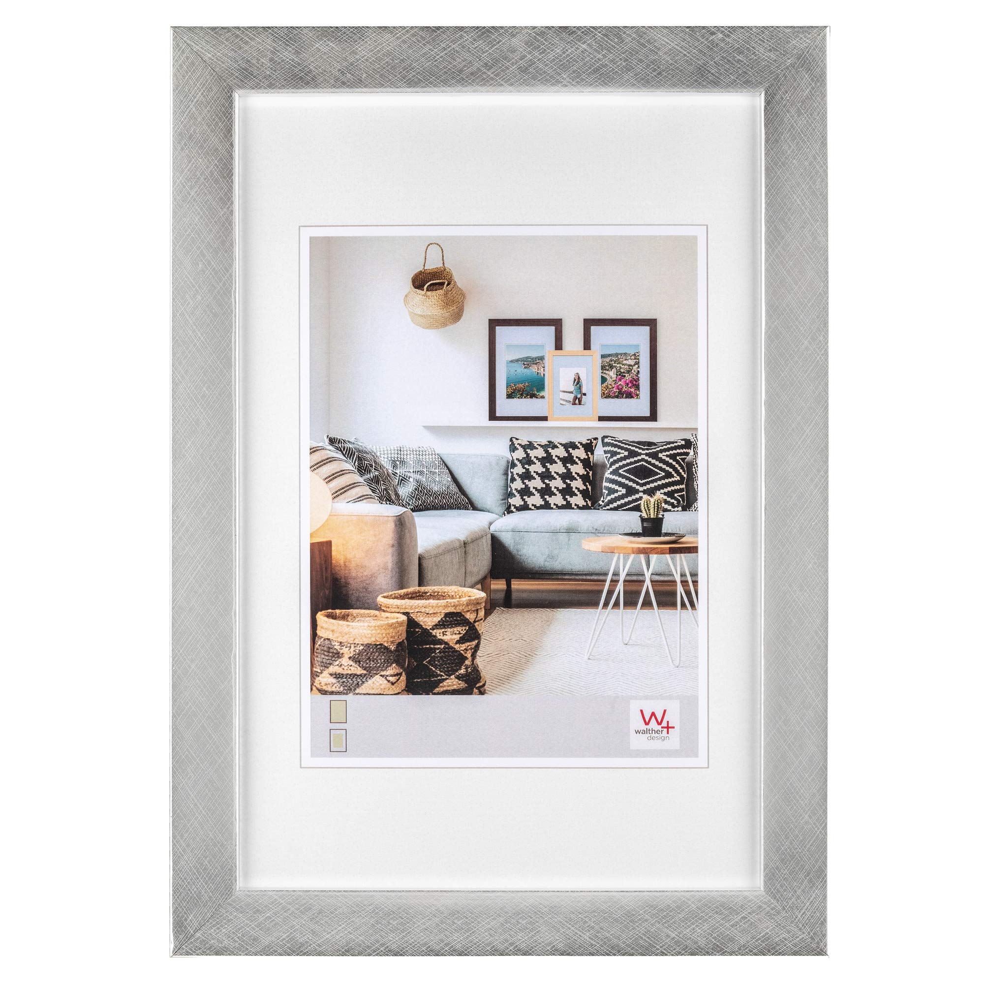 walther design Nizza HQ015W cadre photo blanc 10x15 cm