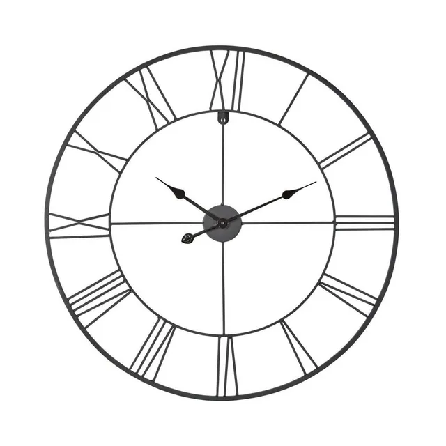 Ceanothe 34458 horloge 80 cm forge noir métal