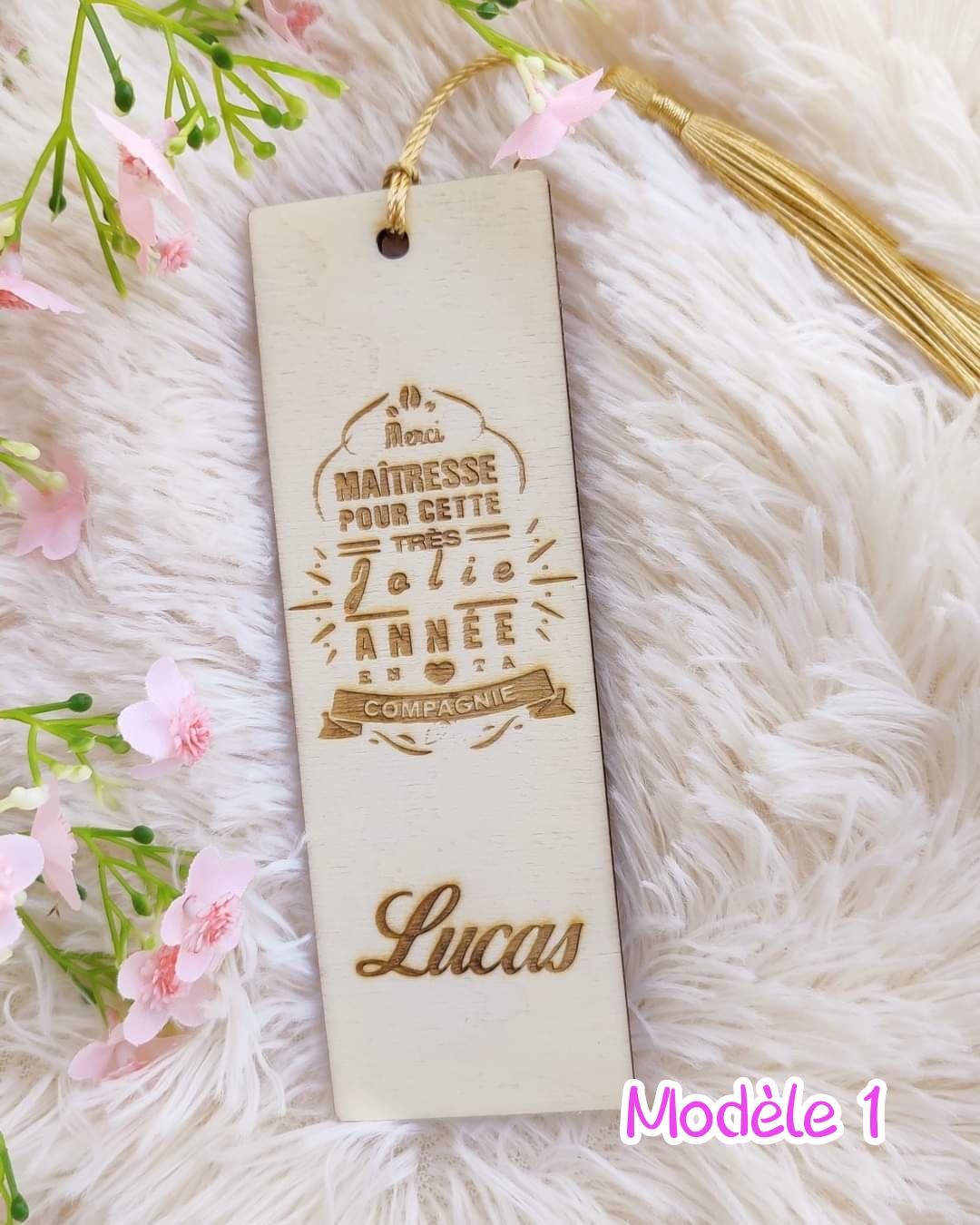 Creat’Angel Marque page marque-page bois hêtre