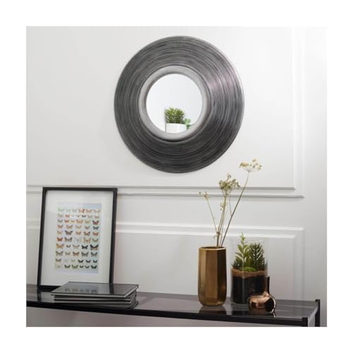 Ceanothe Eden miroir rond silver 56 cm mural