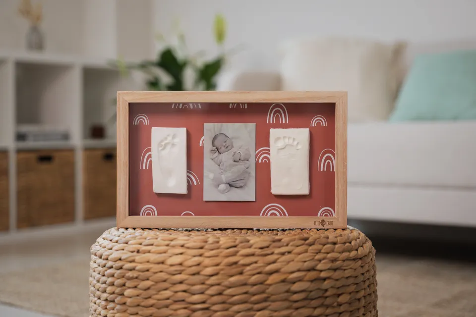 Petit Artichaut Rainbow Terracotta cadre 2 empreintes