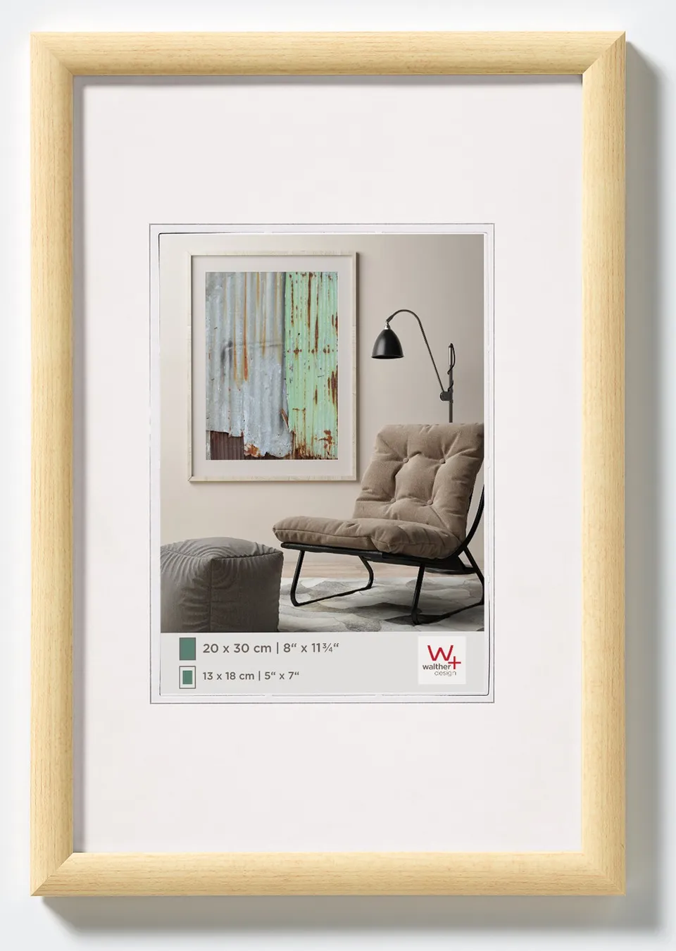 walther design Talk cadre photo 18x24 cm naturel clair