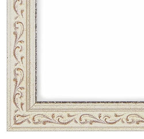 FRAMO N°091 cadre photo baroque 50x75 cm vieux-blanc