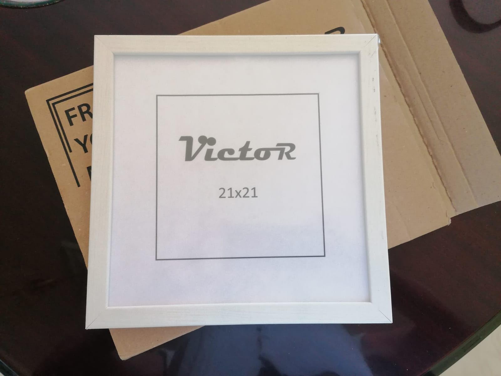 Victor Klee cadre photo 15x21 cm marron bois moderne