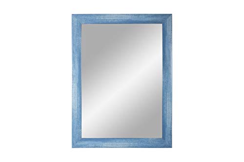 FRAMO Trend 35 miroir mural bleu clair 35x40 cm bois