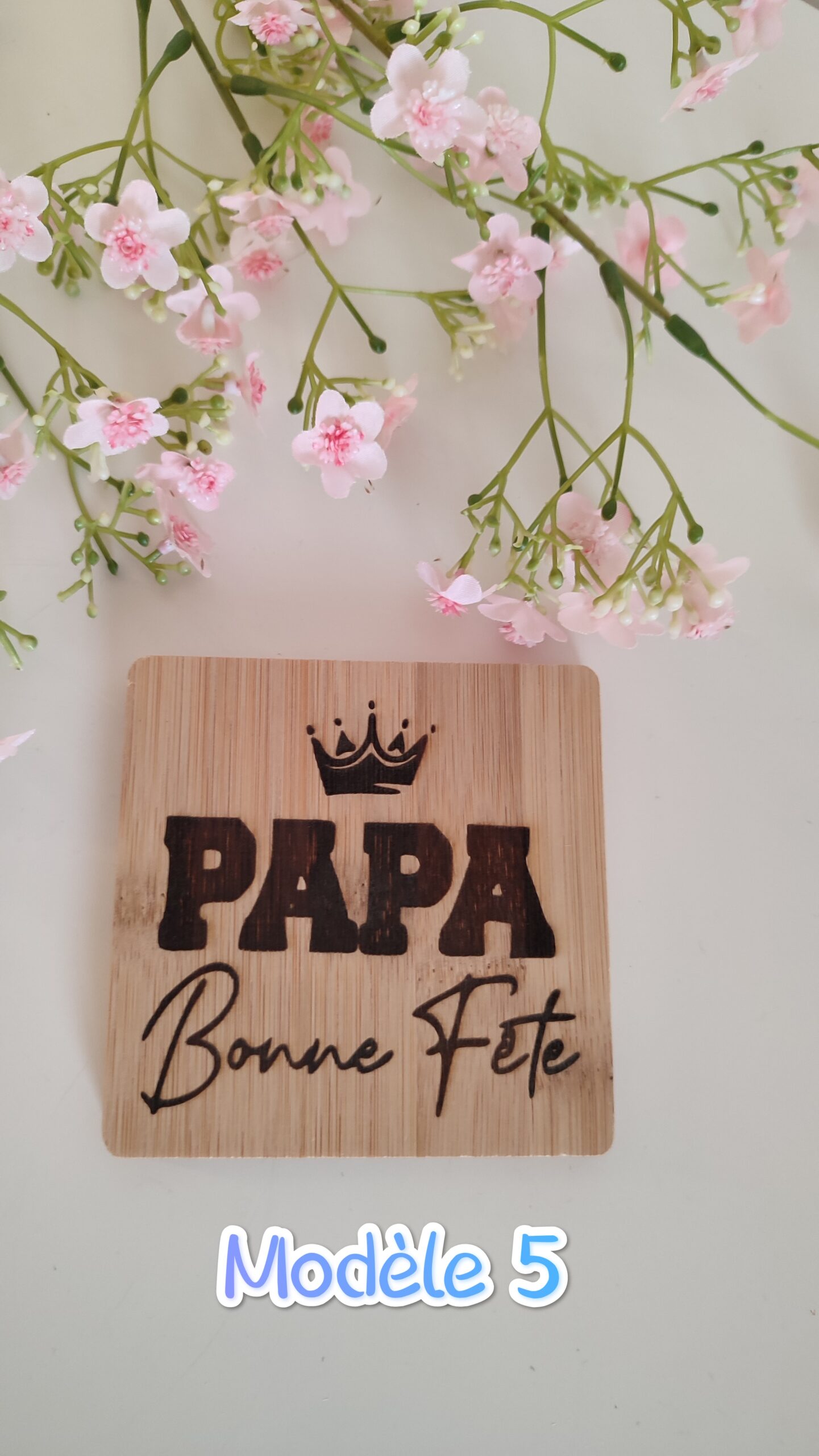Creat’Angel dessous de verre bambou 10 cm unité