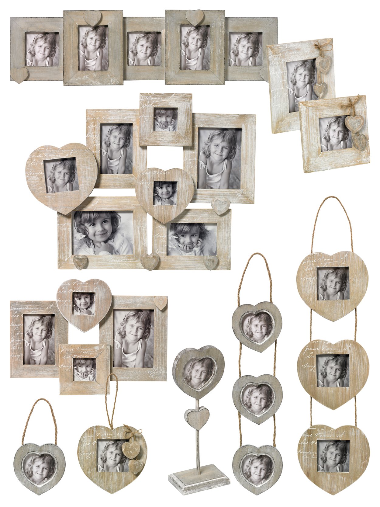 walther design Le Coeur QH318P cadre photo 13x18 marron