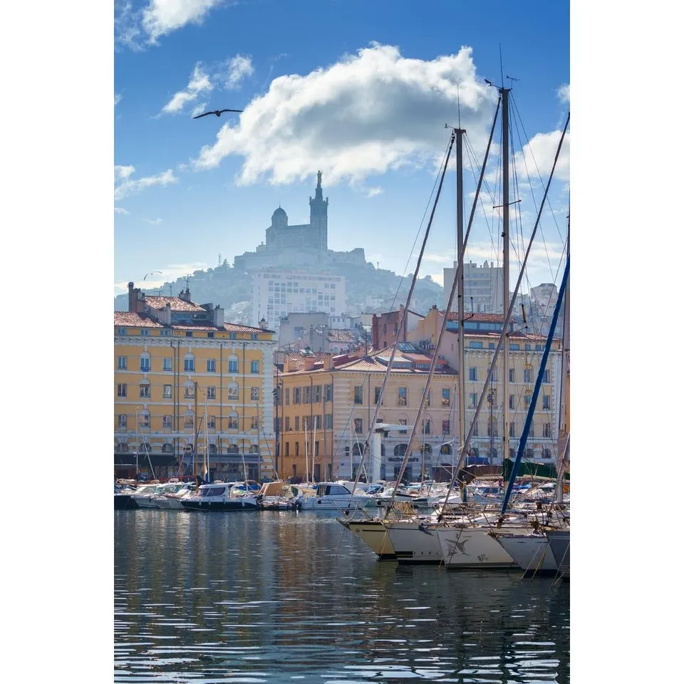 Ceanothe Marseille Voiliers Garde tableau toile 30x45 cm HD