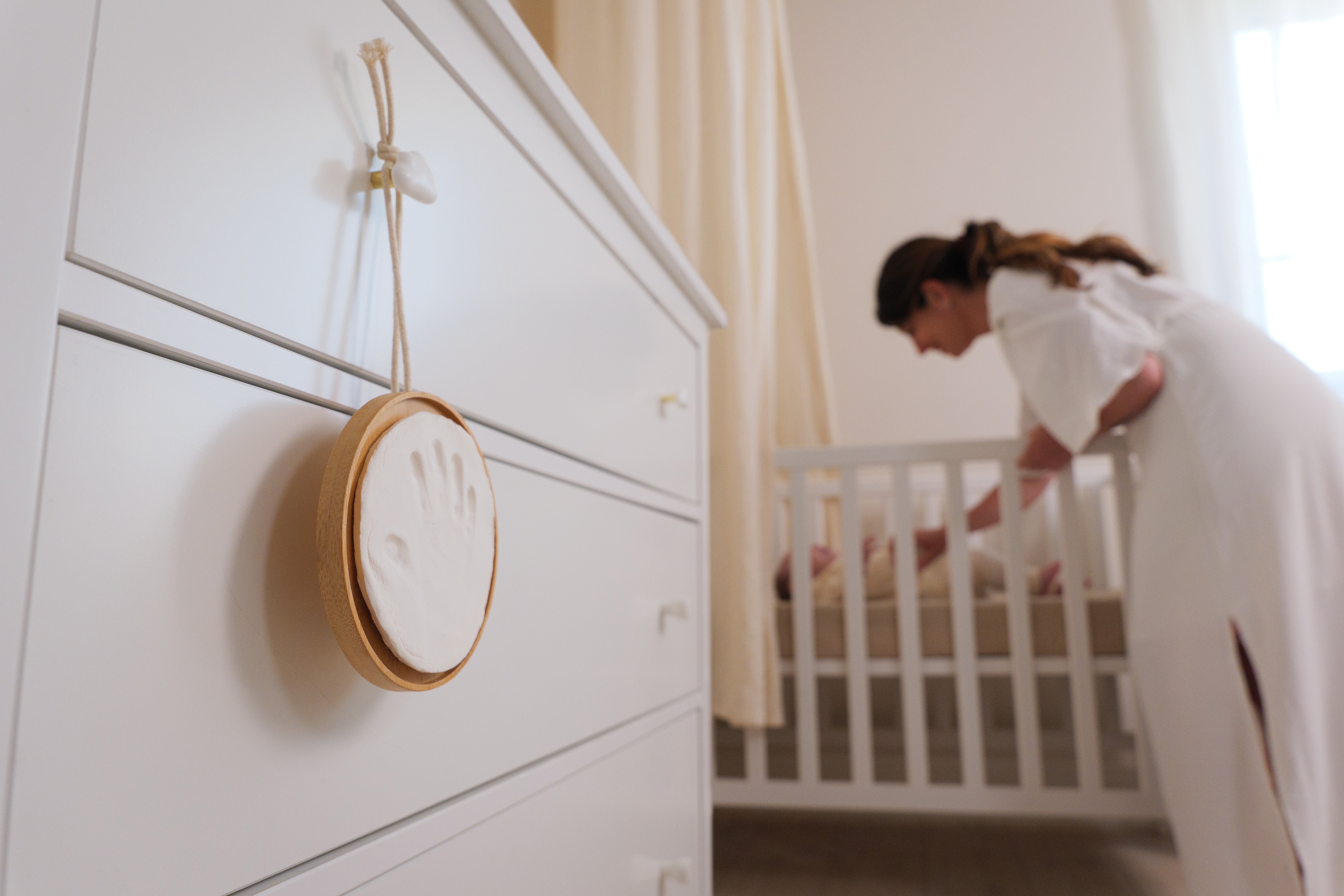 Petit Artichaut Wooden Medallion kit empreinte bébé bois
