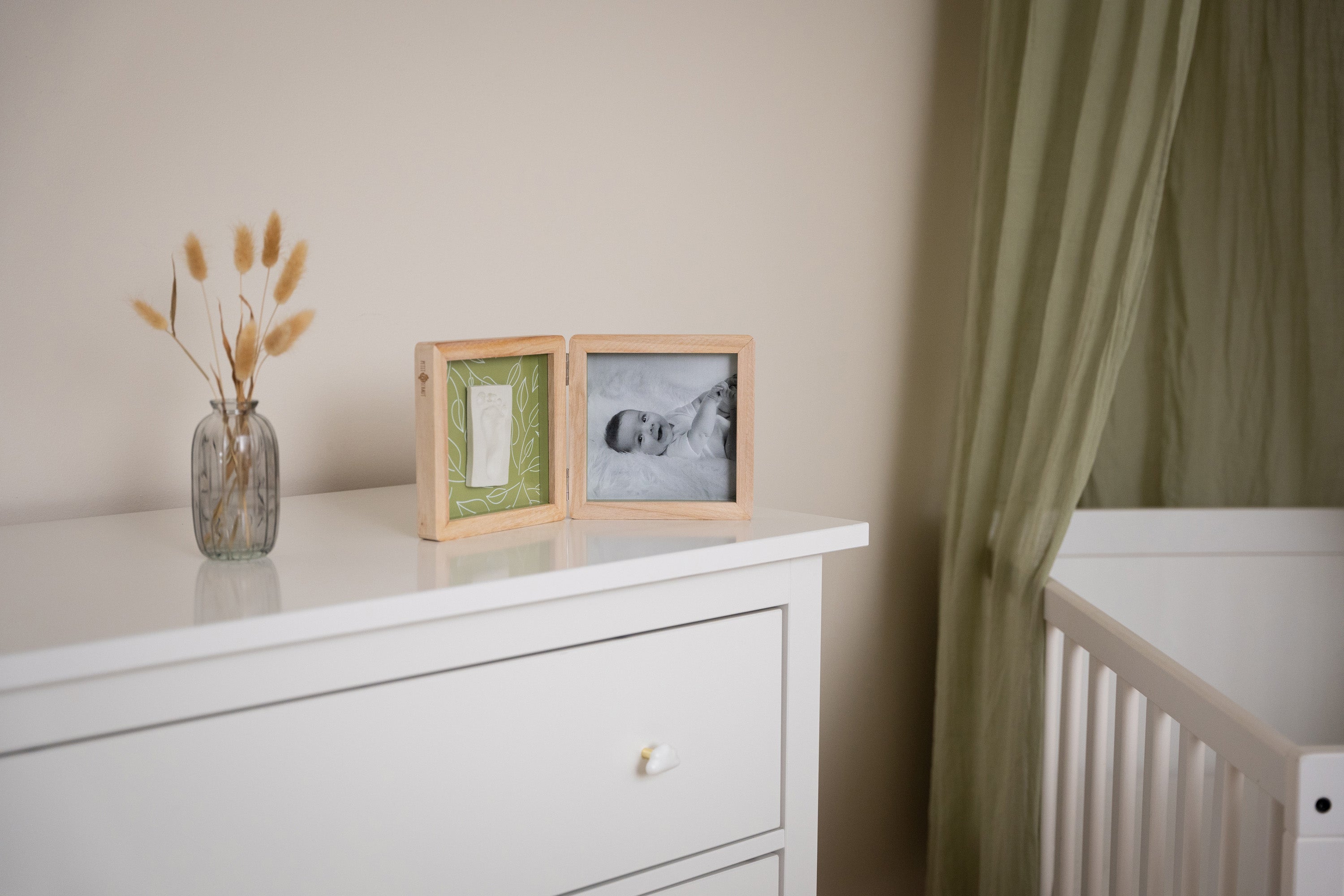 Petit Artichaut Double Frame Olive Tree cadre empreinte vert