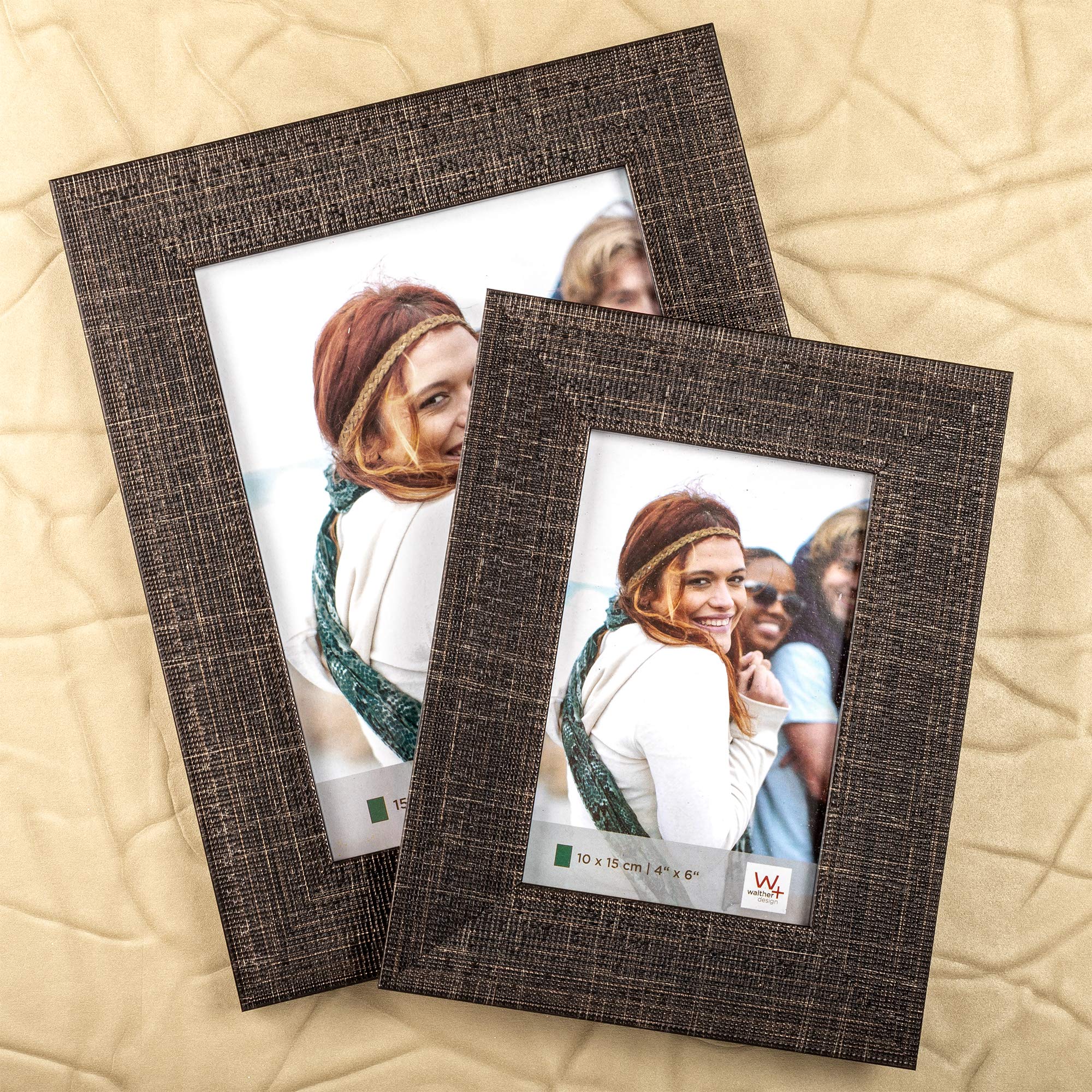 walther design Friendship AP015P cadre photo 10x15 marron