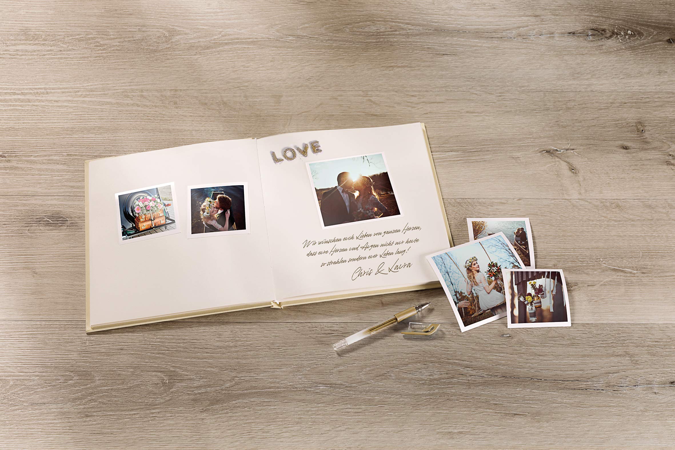 walther design Amoureux GB-158 livre d'or blanc 23x25 cm 72 pages