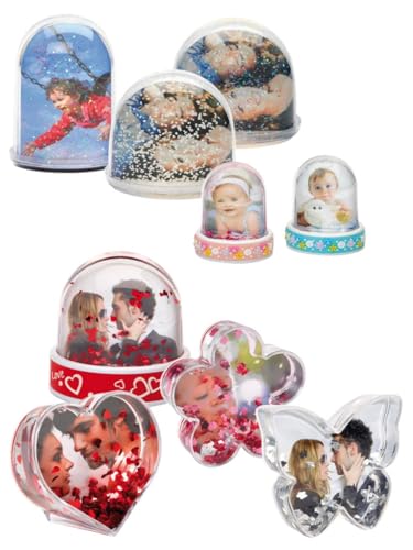 walther design GK080W boule photo paillettes verre 6,5x6