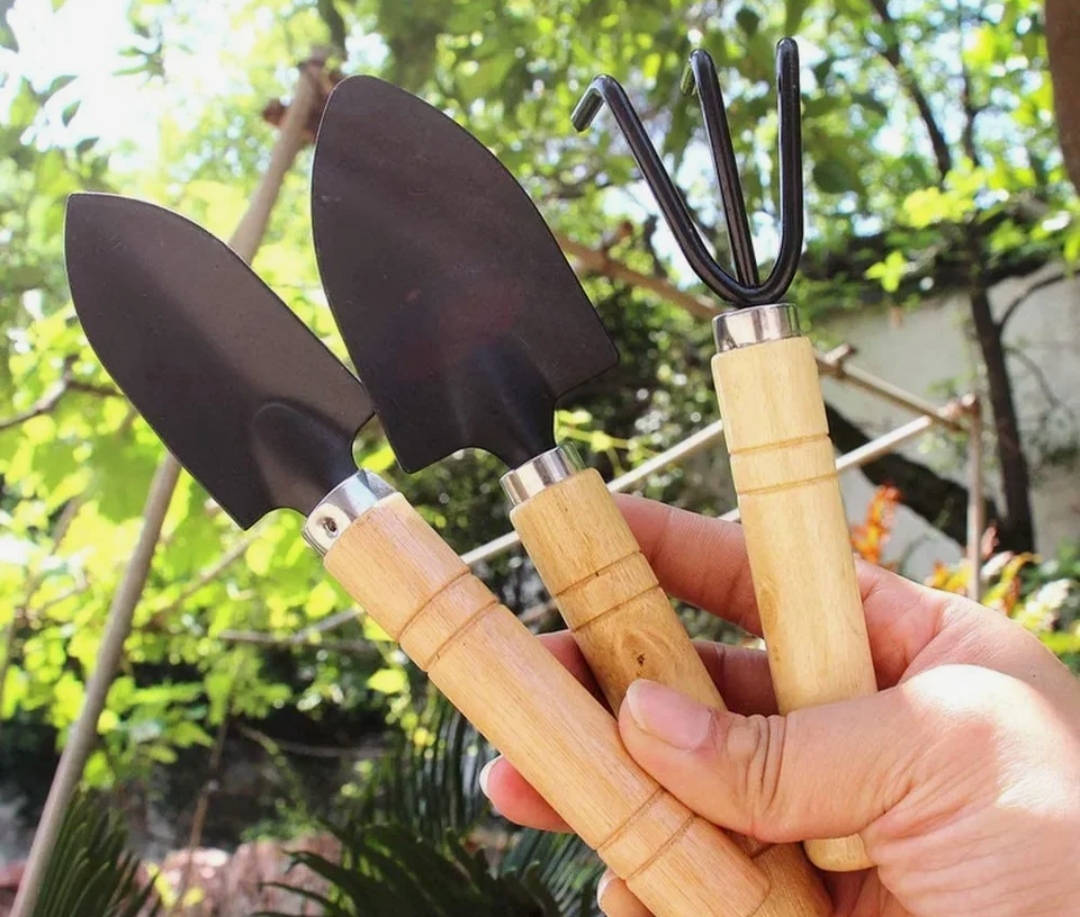 Creat’Angel outil jardin enfant bois manche gravé
