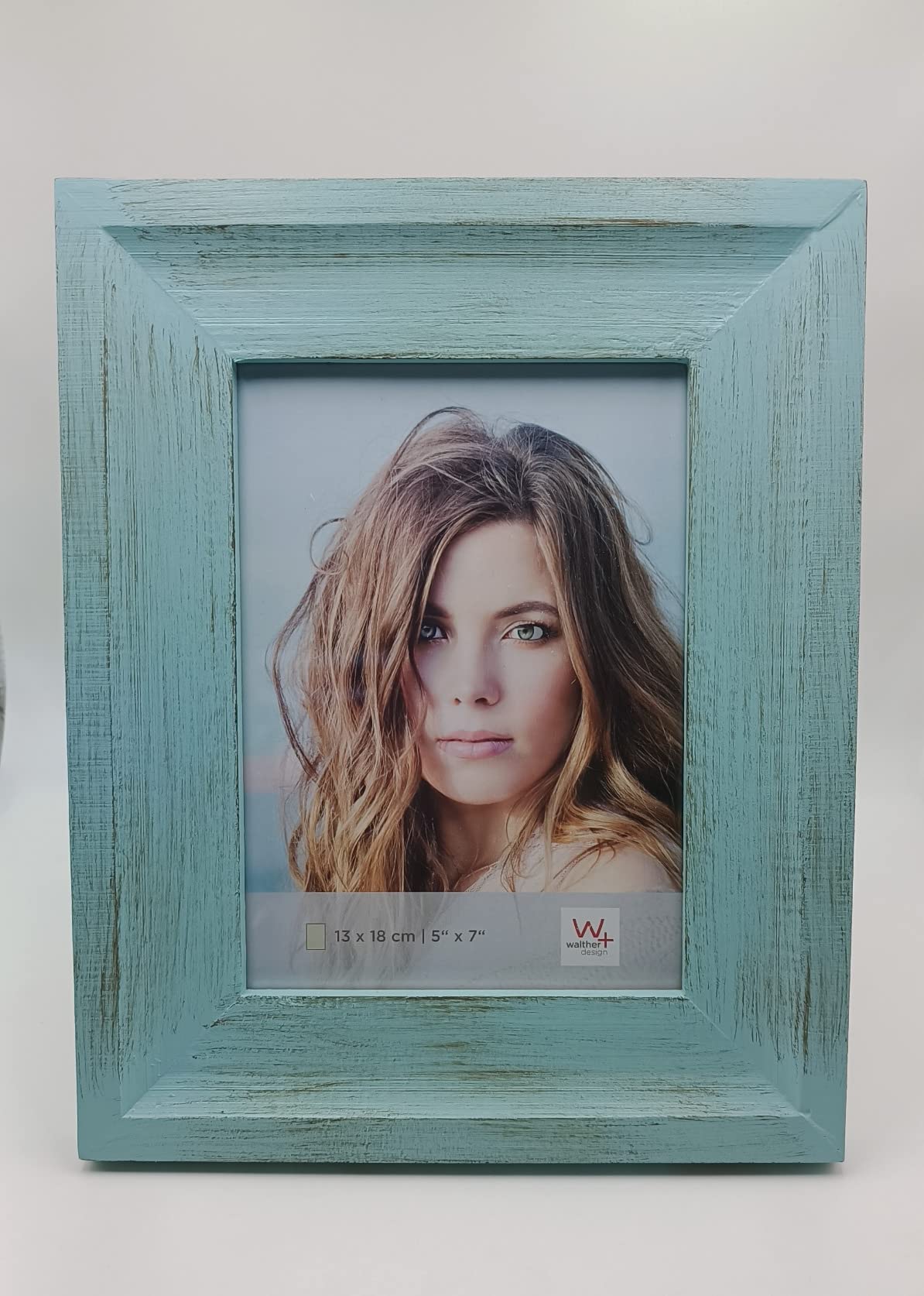 walther design Marley AN520L cadre photo 15x20 cm bleu bois chic