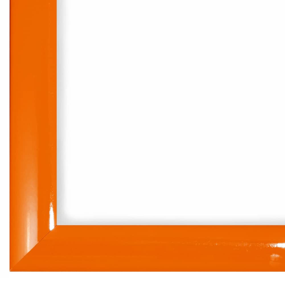 FRAMO N121 cadre photo bois orange brillant 40x70 cm