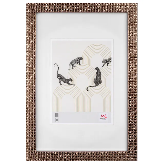 walther design Mosaic NV318G cadre photo doré rose 13x18 cm