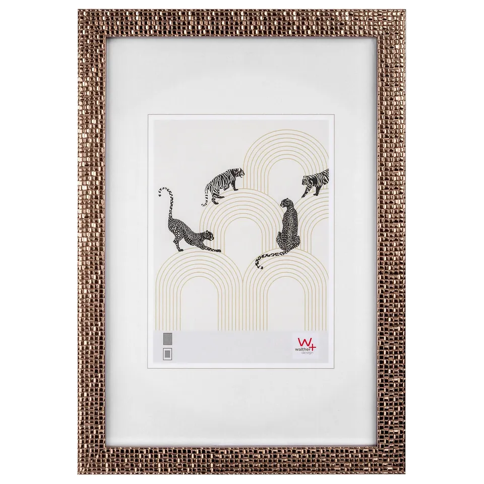 walther design Mosaic NV318G cadre photo doré rose 13x18 cm