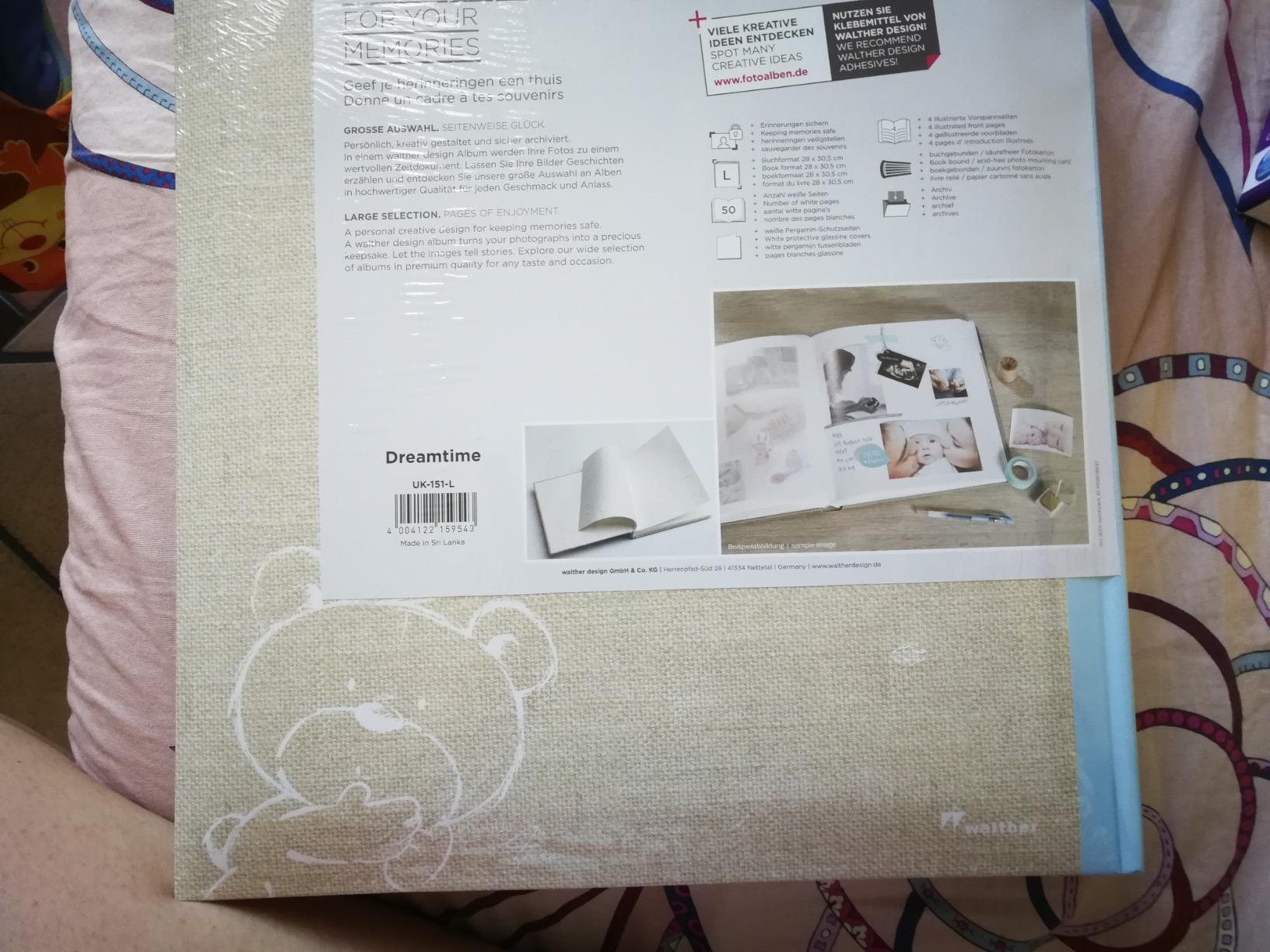 Walther Design Baby Dreamtime UK-151-R album bébé rose 28x30,5 cm