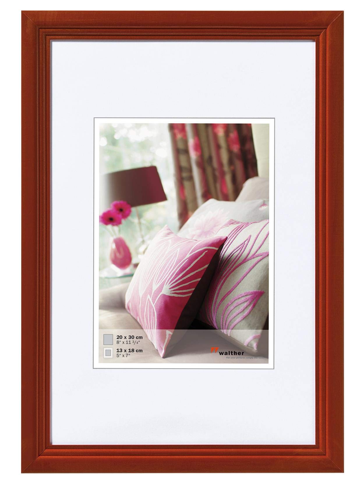 walther design Living cadre bois noisette 18x24 cm HY824P