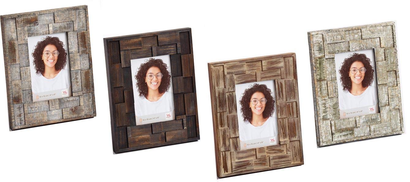 walther design Liam YJ015P cadre photo 10x15 cm marron foncé bois