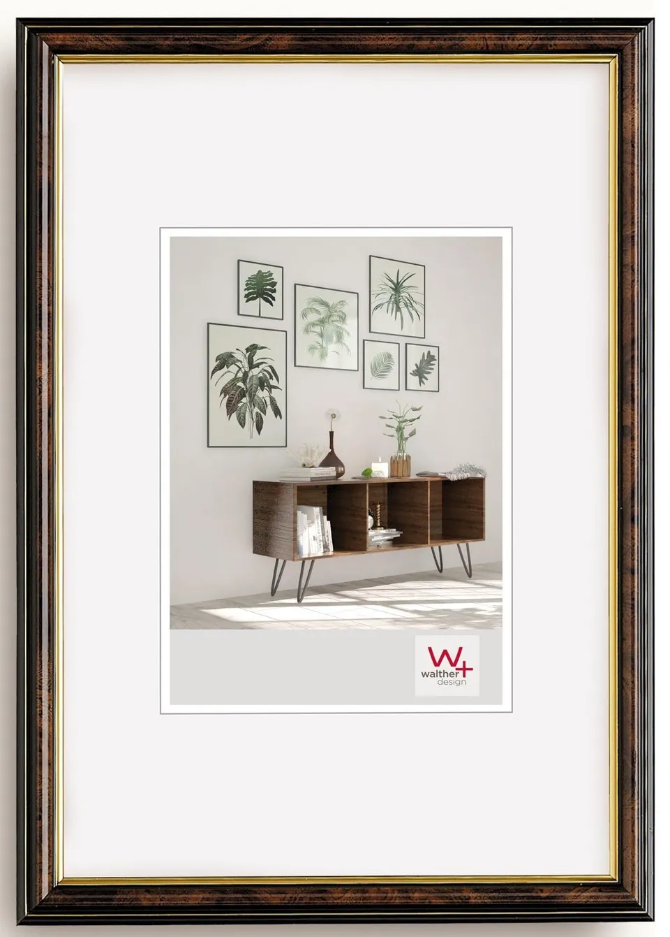 walther design Smell JD318N cadre photo noyer 13x18 cm