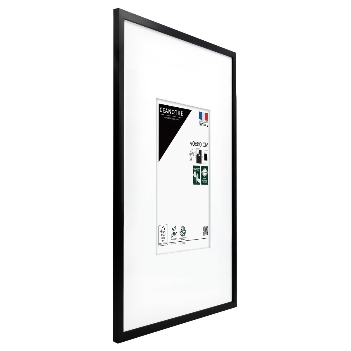 Ceanothe Wild cadre photo 40x60 cm noir passe-partout 20x30