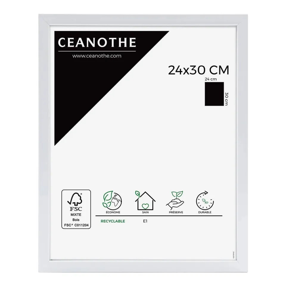 Ceanothe Brio 130073 River cadre photo 24x30 cm blanc