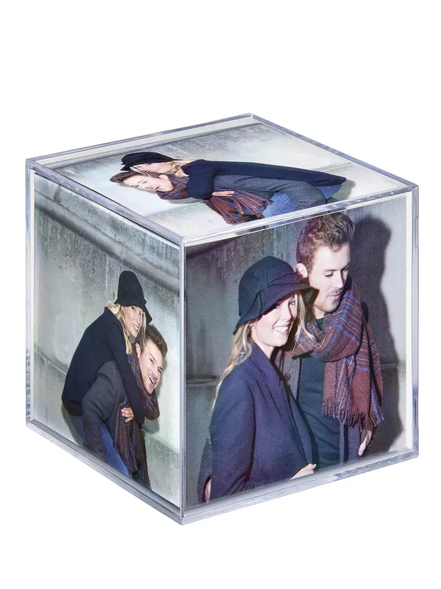 Walther Design Photo Cube MW100A cube photo acrylique 8,5x8,5 cm