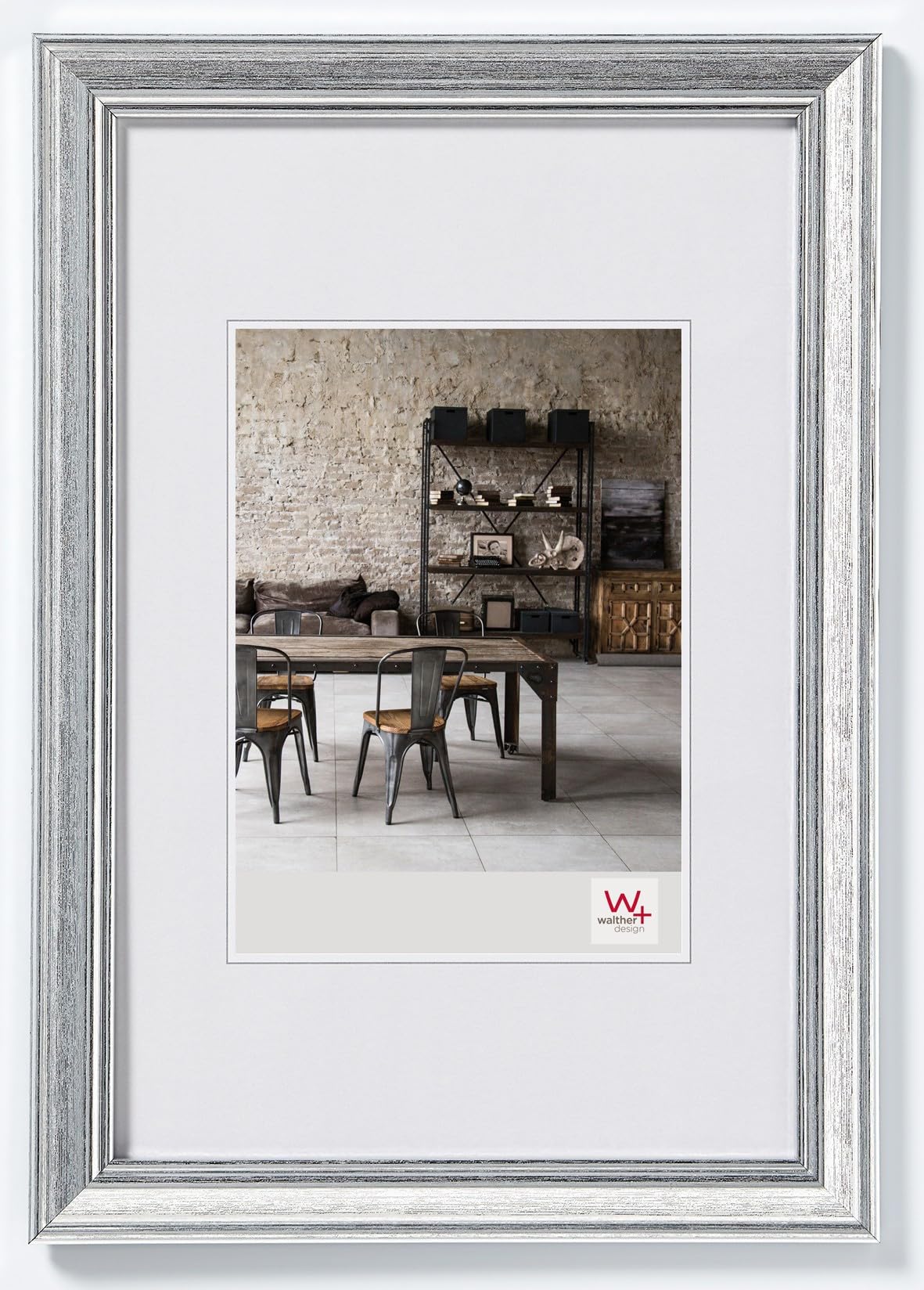 walther design Lounge JA130D cadre photo 21x30 cm acier