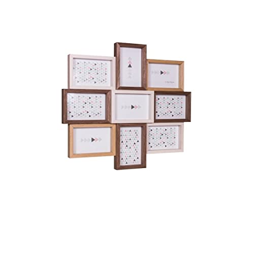 Ceanothe Scandi 34546 cadre multi-vues bois naturel 9 vues