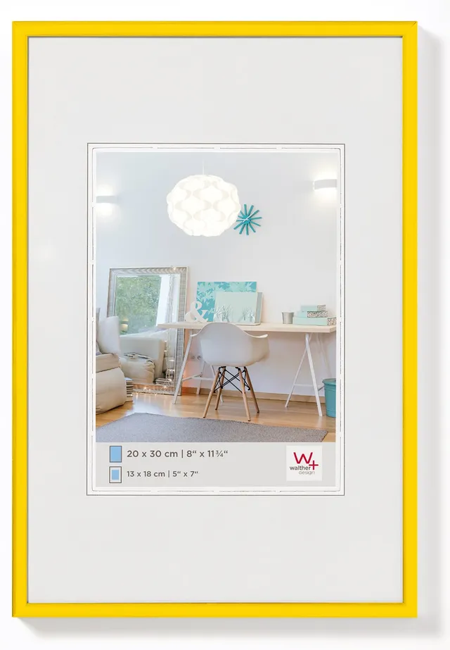 walther design New Lifestyle KV030I cadre photo jaune 20x30 cm