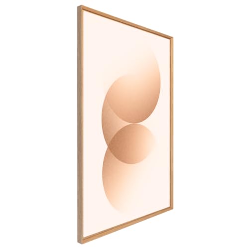 Ceanothe Rond Abstrait tableau encadré 65x97 cm mat