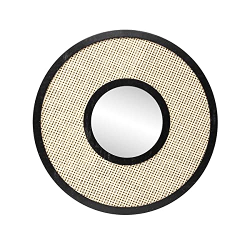 Brio Sixties 35024 miroir rond 48 cm cannage beige