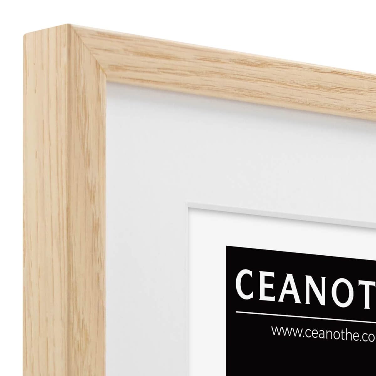 Ceanothe Alba cadre photo chêne 24x30 cm passe-partout