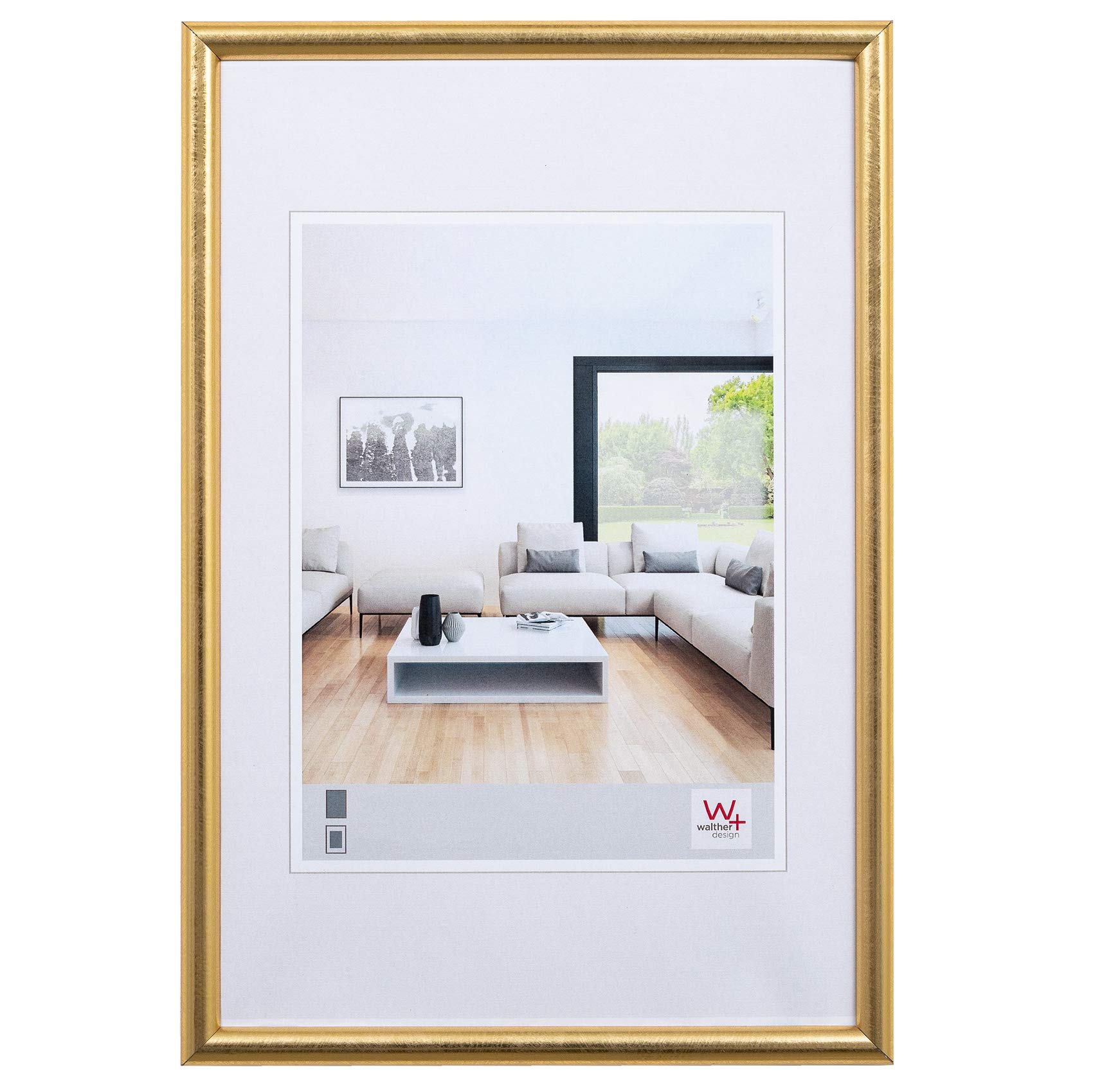 walther design Bozen HZ015V cadre bois 10x15 blanc polaire