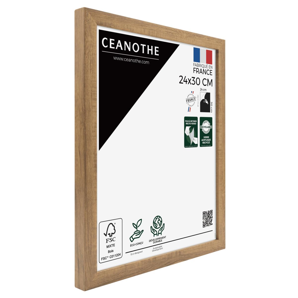 Ceanothe Precious cadre photo 24x30 cm marron laqué