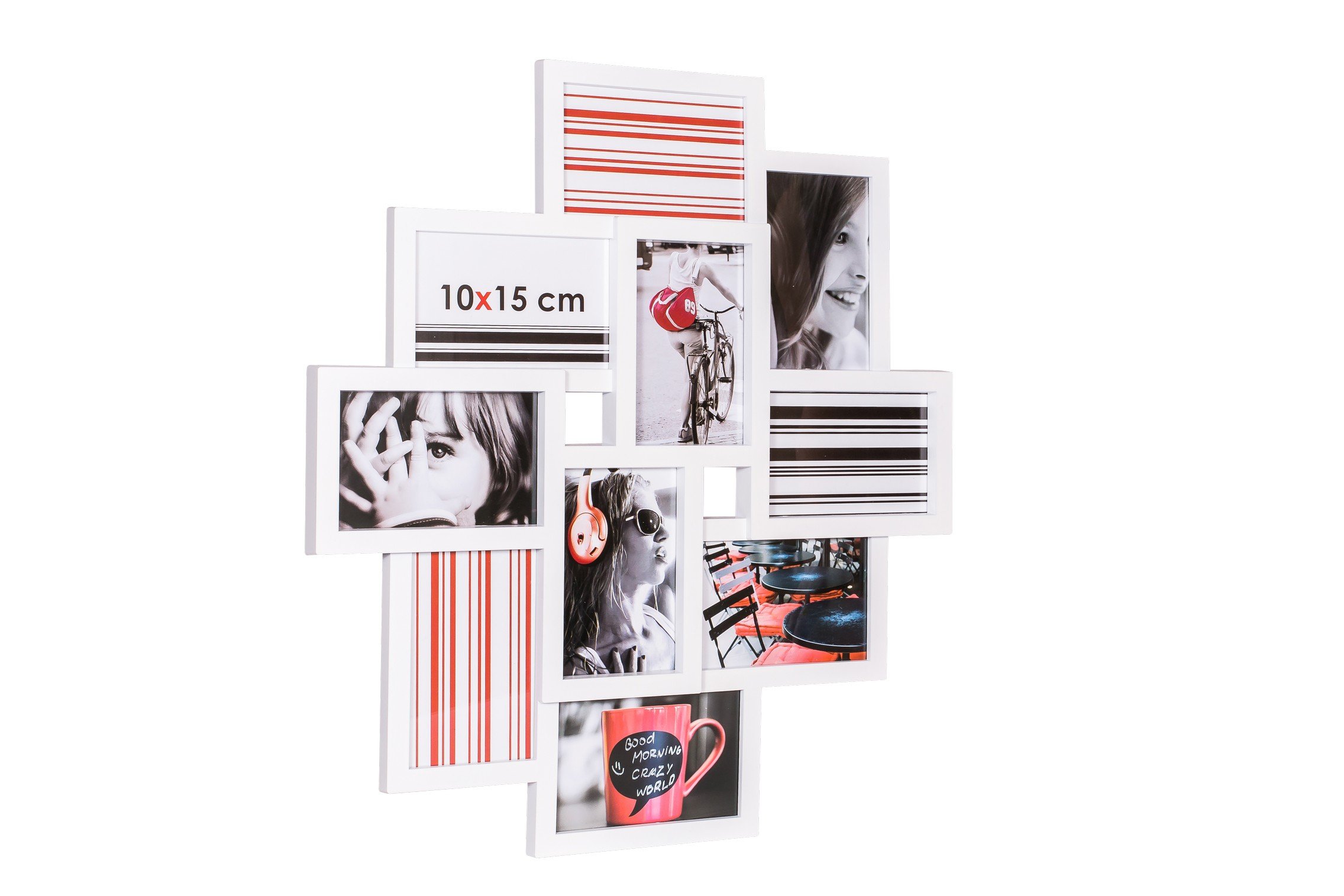 Ceanothe Détroit cadre multi-vues 10x15 noir PVC