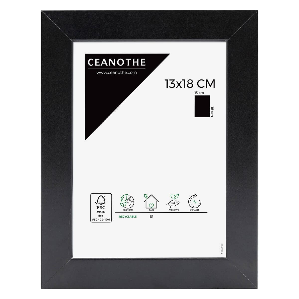 Ceanothe Brio 104333 cadre photo blanc 18x24 cm mat
