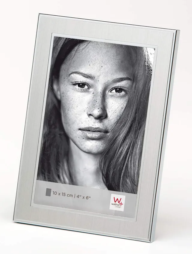 walther design Jazz PJ015S cadre portrait argent 10x15 cm