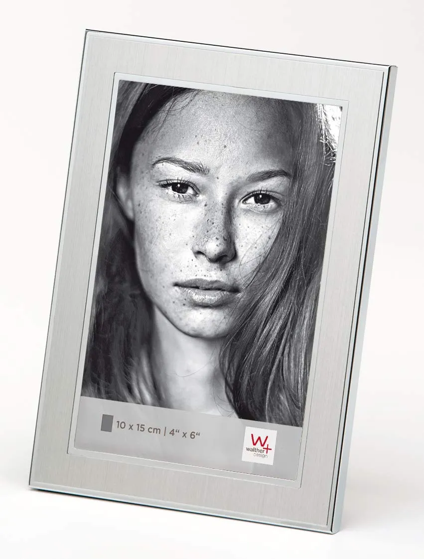 walther design Jazz PJ015S cadre portrait argent 10x15 cm