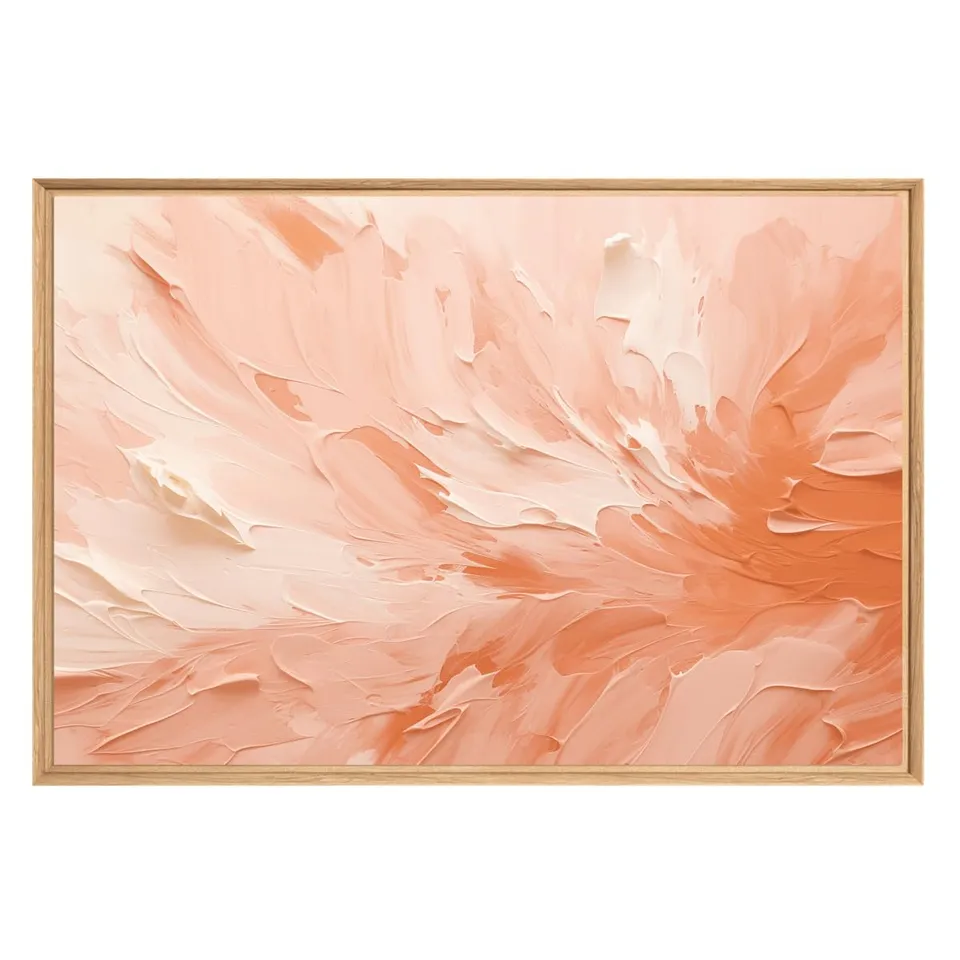 Ceanothe Art Texturé tableau encadré 65x97 cm mat