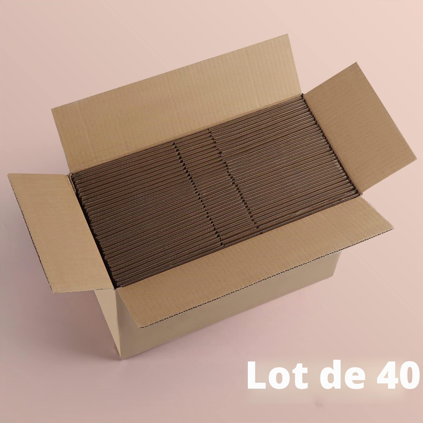 EYMPEU carton expédition 20x15x10 cm marron lot 40
