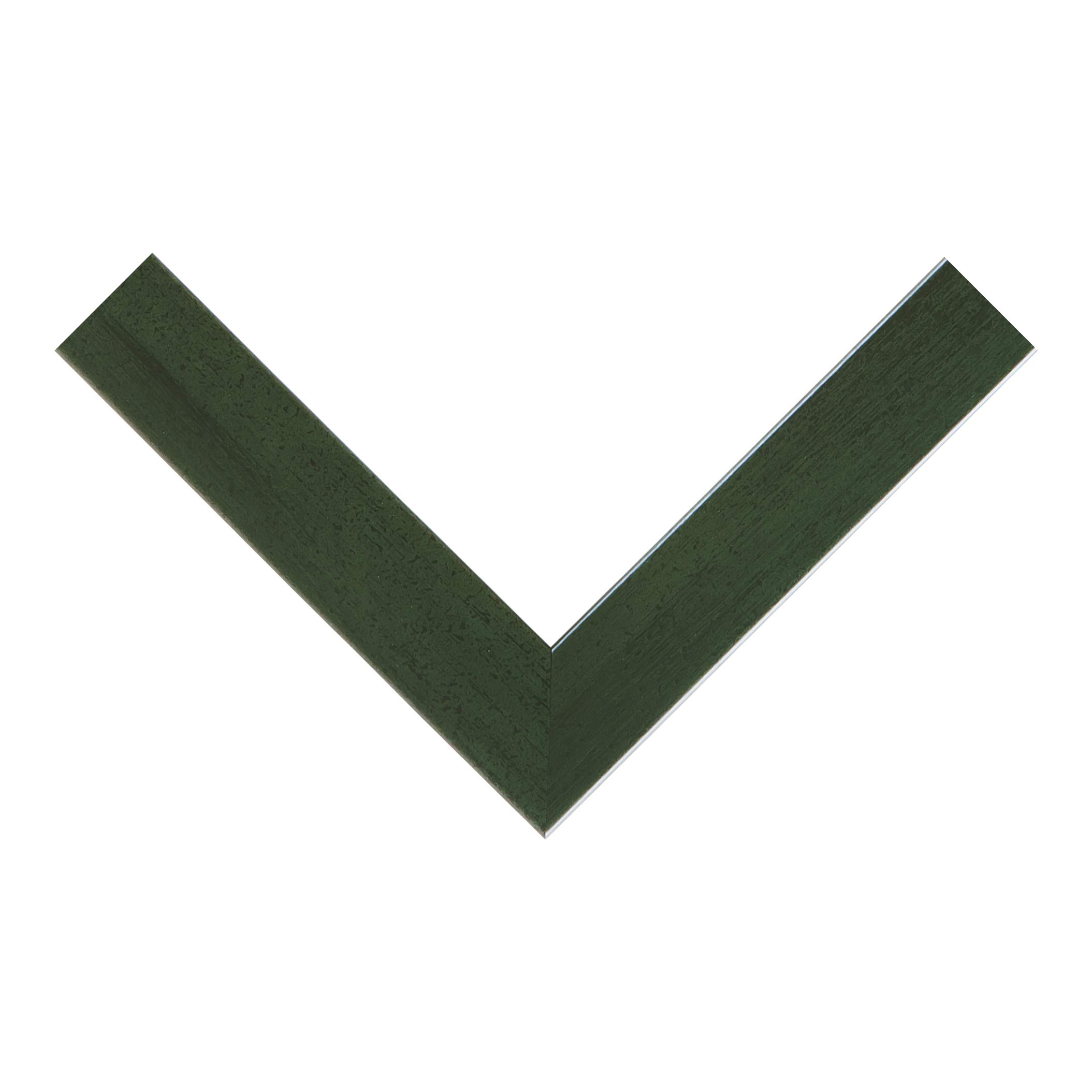 FRAMO Trend 35 miroir mural 30 x 30 cm vert cadre bois